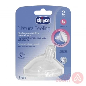 Chicco Natural Feeling Nipple 2M+ Medium 1Pc