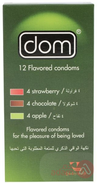 Dom Condom Flavored 12 Pcs