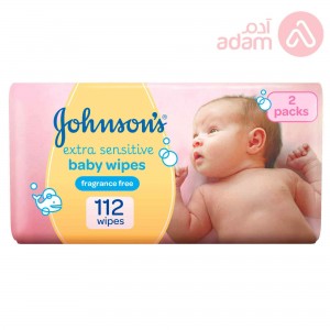 Johnson Baby Wipes Extra Sensitive 112 Pieces