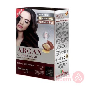Argan Hair Coloring Oil Kit Caramel 6.35