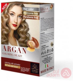 Argan Hair Coloring Oil Kit Very Light Blond 9.0
