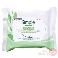 Simple Eye Make Up Remover Pads 30Pcs
