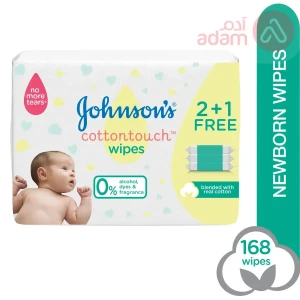 Johnson Cottontouch Wipes | 168Pcs