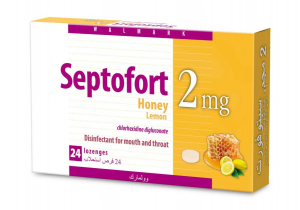 Septofort Honey Lemon 24 Lozengs | 2Mg