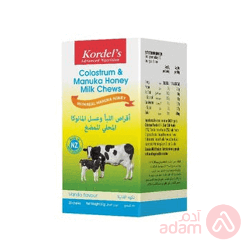 Kordels Colostrum Manuka Honey Milk Chews | 30Chews