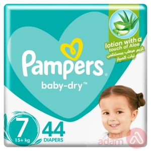 Pampers No 7 (+15 Kg)Jumbo Pack 44Pcs