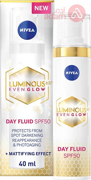 Nivea Luminous 630 Evenglow Day Fluid Spf 50 | 40Ml