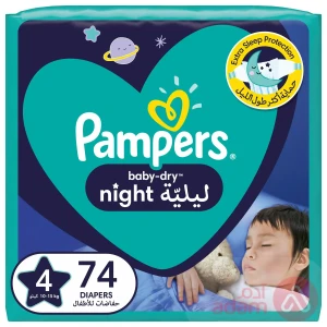 Pampers Night No 4 (10-15Kg) 74Pcs
