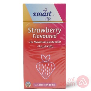 Smart Condoms Strawberry Flavours 12Pcs