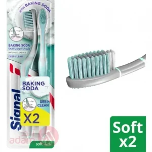 Signal Tooth Brush Soft With Baking Soda 2Pcs (0222)