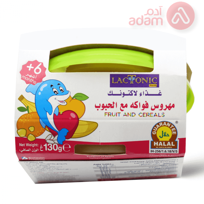 LACTONIC PUREE FRUITS CEREALS| 2*130GM