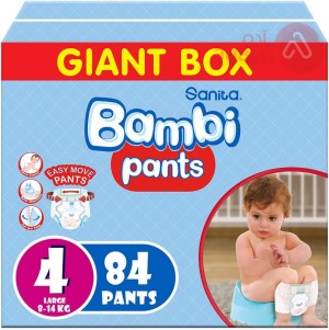 SANITA BAMBI PANTS NO 4 BOX | 84 DIAPERS