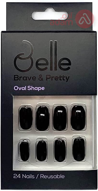 BELLE PRESS ON NAILS | BLACK GLOSSY
