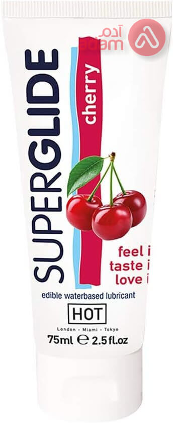 HOT SUPER GLIDE WATER-BASED EDIBLE CHERRY LUBRICANT | 75 ML