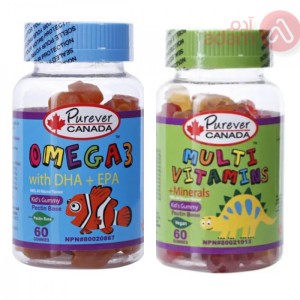 بيوريفر اوميجا-3 + فيتامينات متعددة عبوة حلوى للأطفال | عرض خاص 1 + 1