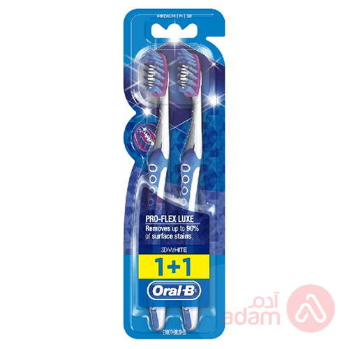 Oral-B Tooth Brush Pro Flex Luxe 3Dwht | 38Med 1+1