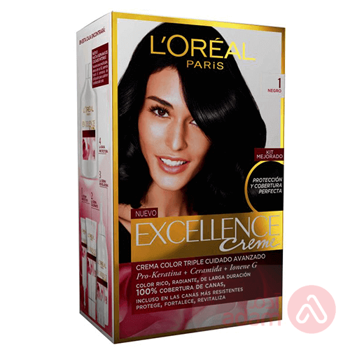 Loreal Excellence Creme 1.0 Black | 72Ml
