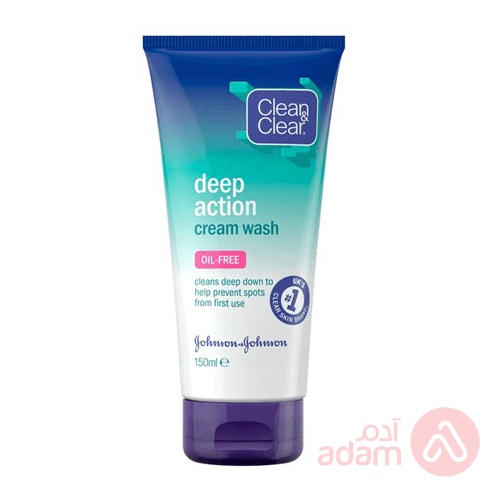 Clean&Clear Deep Action Cream Wash | 150Ml