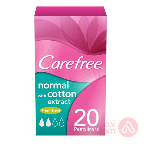 Carefree Pantyliners Normal Cotton Fresh Scent | 20Pcs