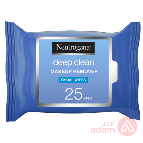 Neutrogena Deep Clean Make Up Remover Facial Wipes | 25Pcs