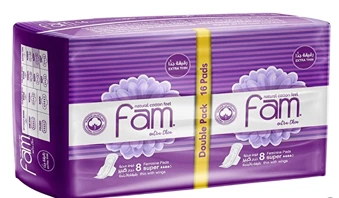 فام رقيق كبير بالاجنحه 16 حبه موف