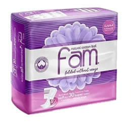 فام مطويه كبير  بدون اجنحه 30حبه وردي