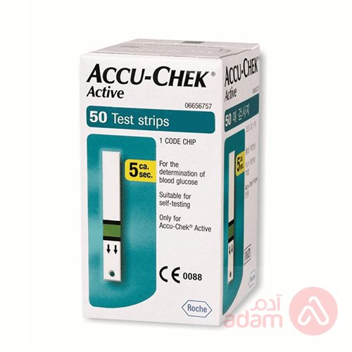 Accu Chek Active Test Strips | 50Glucometer
