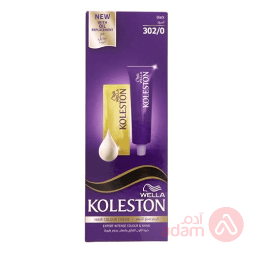 Wella Koleston Maxi Color Cream 302 0 Black | 50Ml