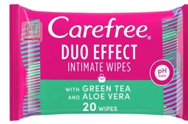 CAREFREE DUO INT  WPS GREEN TEA&ALO20PC