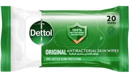 ديتول الأصلى مناديل خالى من الكحول20مسحه