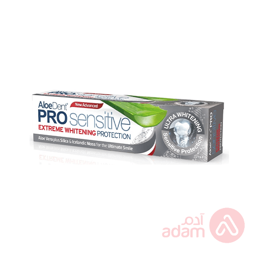 Aloedent Toothpaste Pro Sensitive Extreme Whitening Protection | 75Ml