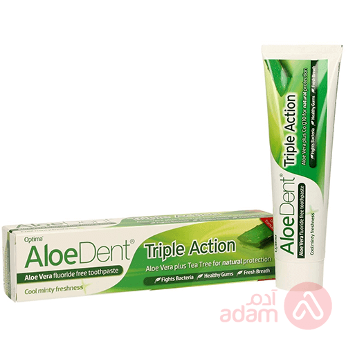 Aloedent Toothpaste Aloevera Triple Action Spearmint | 100Ml