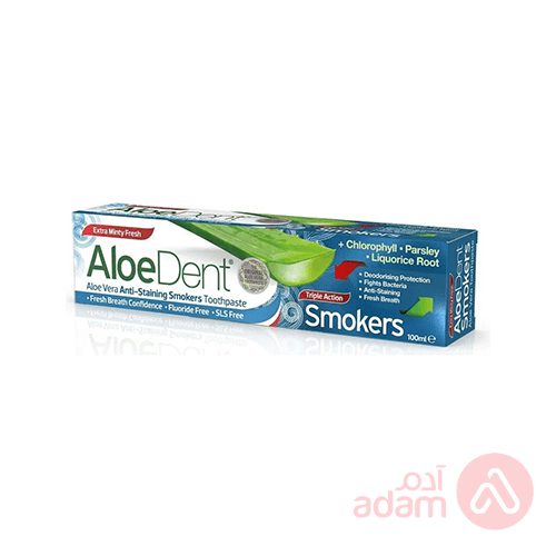 Aloedent Toothpaste Aloe Vera Anti-Staining Smokers Toothpaste | 100Ml