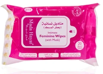 مدي حياة مناديل النسائية بعطر المسك20حبة