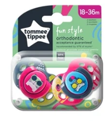 TOMMEE PACIFIER FUN STYL 18-36M 2PCS