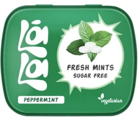 LALA MINTS PEPPERMINT SUGAR FREE 14 GM