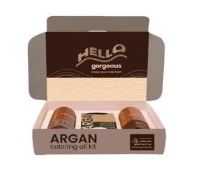 ARGAN HAIR COLORING OIL KIT 7.1 ASH BLOND