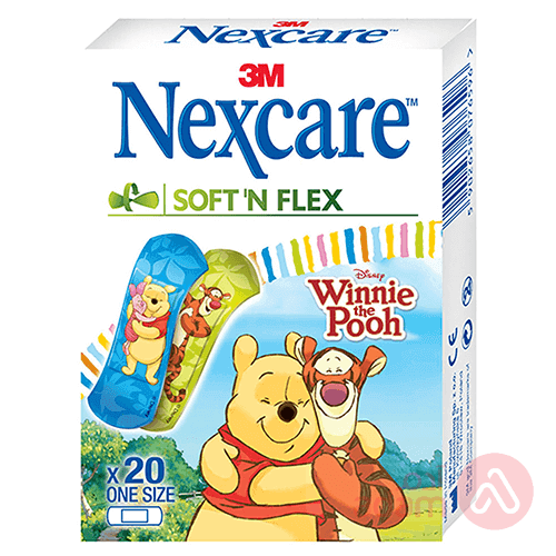 Nexcare Soft Flex Design Winnie The Pooh One Size | 20Pcs(Kids)
