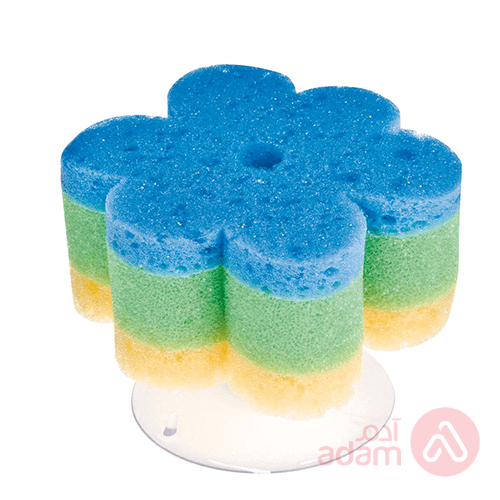 Canpol Bath Sponge Flower With Suction Ring