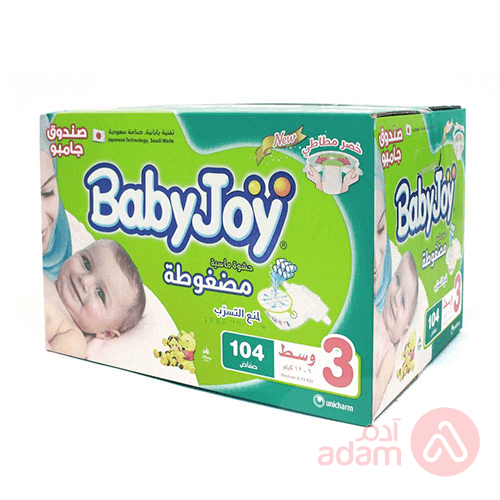 Baby Joy Jumbo Box Medium No 3 | 104 Diapers