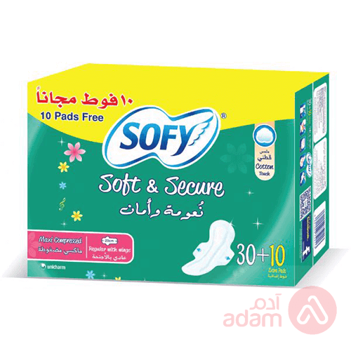 Sofy Soft And Secure Maxi Compressed Regular Wings | (30+10)Pcs