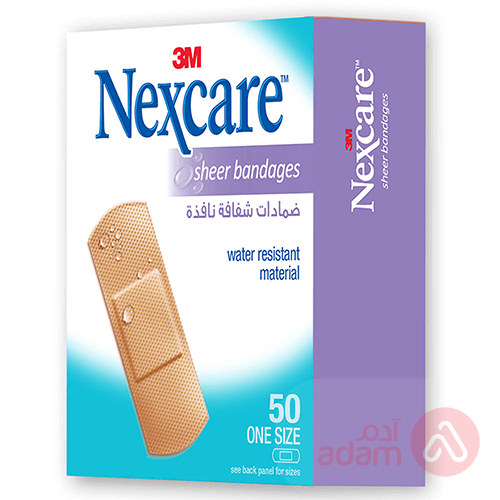 Nexcare 3M Sheer Bandage Water Resistant One Size | 50Pcs