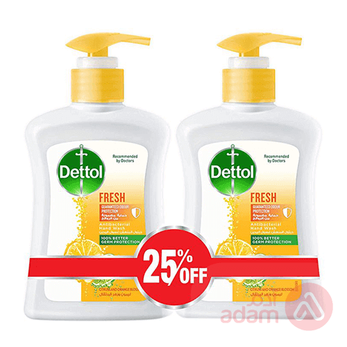 Dettol Hand Wash Fresh | 200Ml 2Pc 25%Ofr