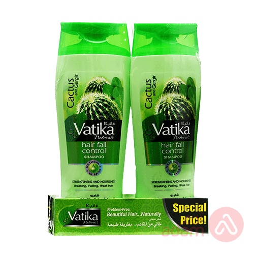 Vatika Shampoo Hair Fall Control Twin Pack | 400Ml