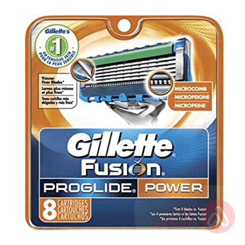 Gillette Fus Prog Power Blade | 8Pc