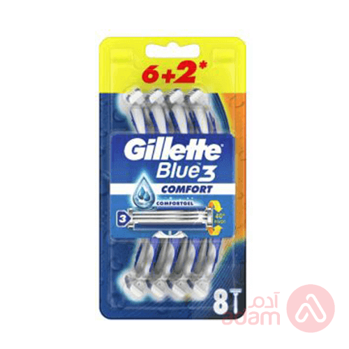 Gillette Blue 3 Comfort Card | 8Pcs