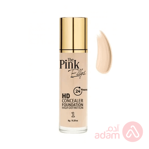The Pink Hd Concealer Foundation 24Hours 01 | 30Ml