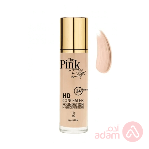 The Pink Hd Concealer Foundation 24Hours 02 | 30Ml
