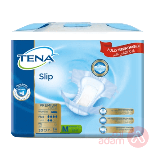 Tena Slip Plus Adlt Diaper Premium Medium | 30Pad
