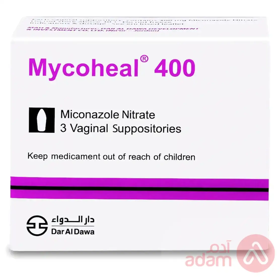 Mycoheal 400Mg | 3 Vaginal Suppositories